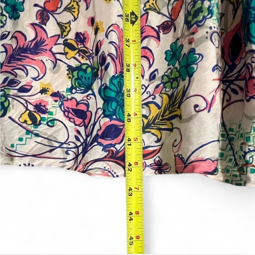 Designer Sundance Floral Silk Lightweight, Flowy Fit and Flare Lined Dress Sz 14 - Picture 6 of 9